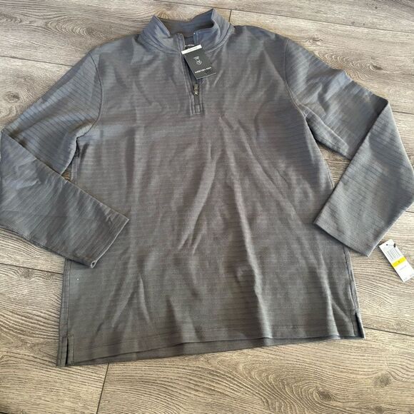 Van Heusen men’s regular fit soft touch quarter zip sweater